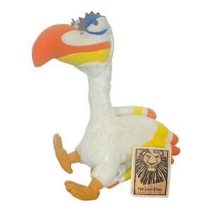 Disney Store Lion King Broadway Zazu Bean Bag Plush 8" with Tag